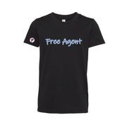 Free Agent Champion Black Crop Top Black T-shirt