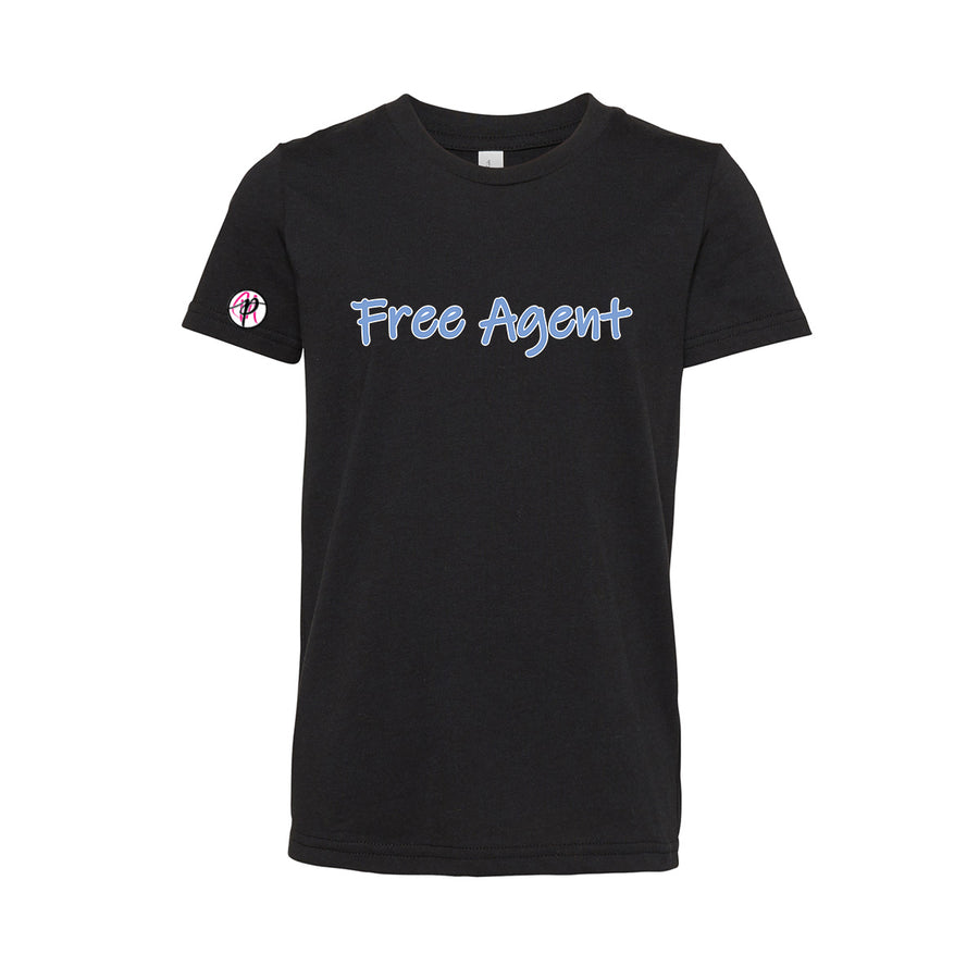 Free Agent Champion Black Crop Top Black T-shirt